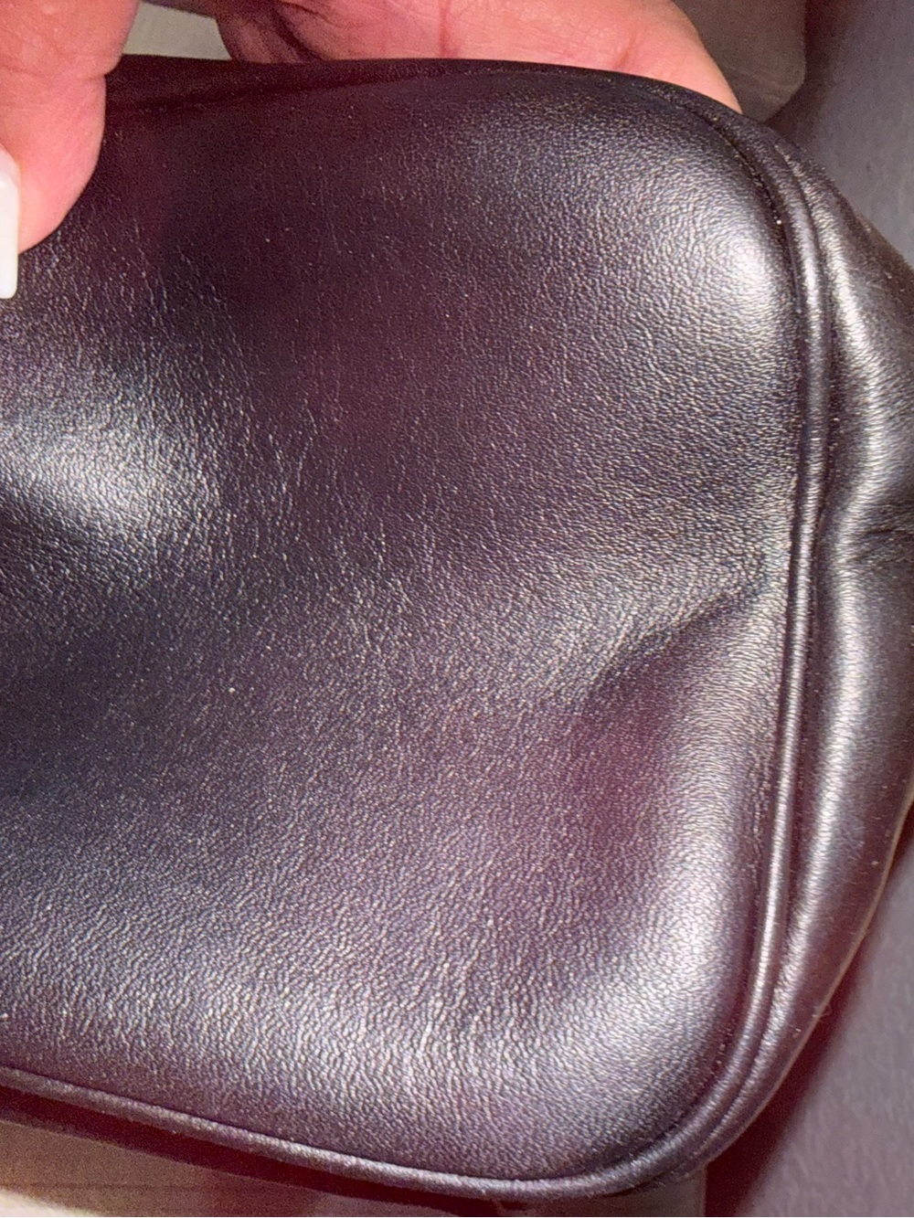 Coach Black Leather Drawstring Large Pace Backpack with Front Zip Pocket - Picture 8 of 14